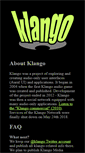 Mobile Screenshot of klango.net